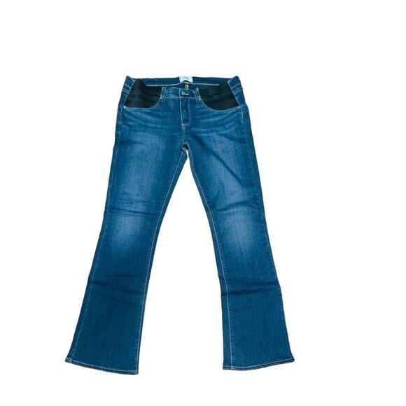 Paige Women's Maternity Bootcut Jeans Blue Size 32 - Picture 1 of 13